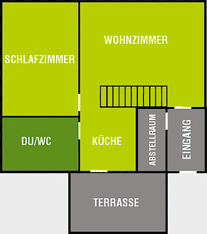 Grundriss-Skizze Holzblockhaus Auenweg